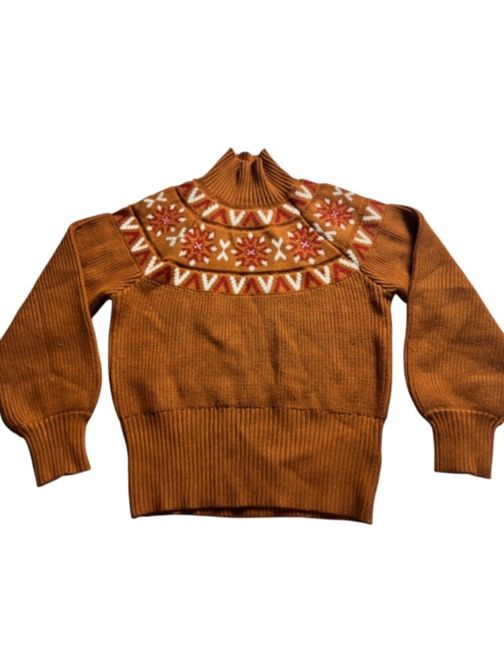 ❄️ NWOT Varley Bowen Fair Isle Pullover | V Snowflake Knit Sweater | VAR02320